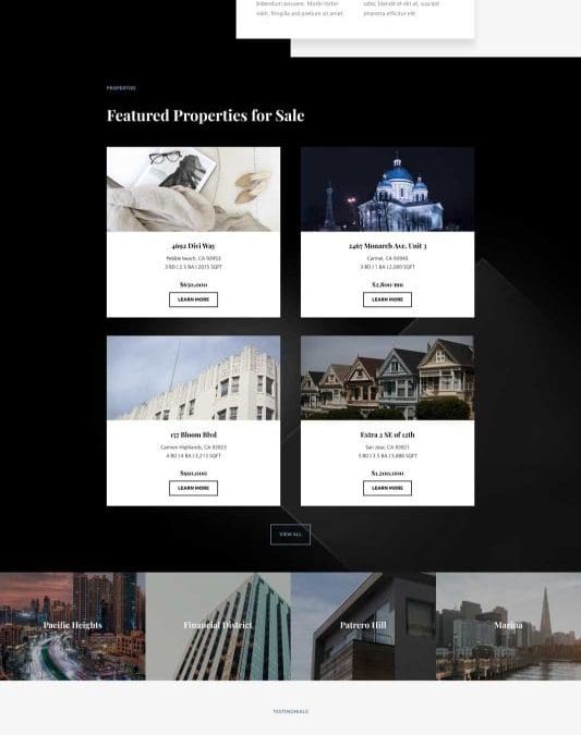 Real Estate Agent Landing Page